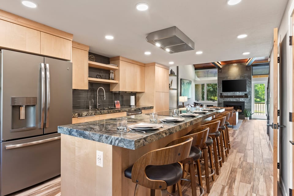 Gorgeous kitchen with a huge center island