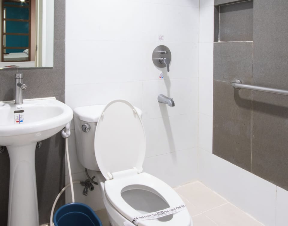Deluxe Room, 1 Queen Bed | Bathroom | Shower, free toiletries, hair dryer, bidet