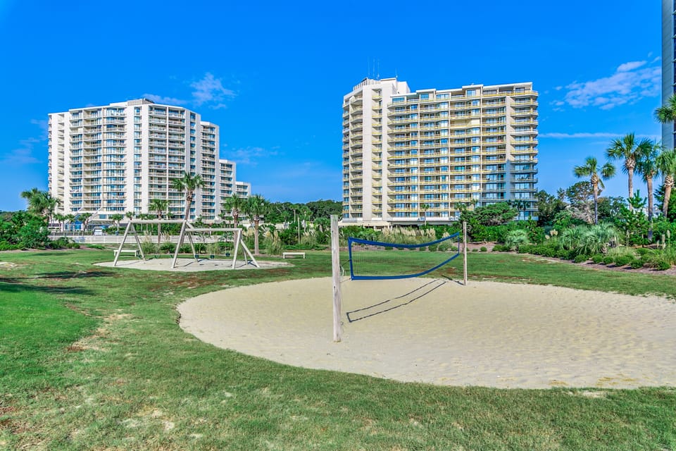 Outdoor Playground & Volleyball Court