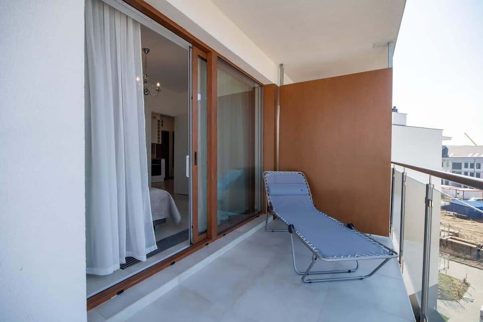 Balcony perfect for drinking coffee or tea. 