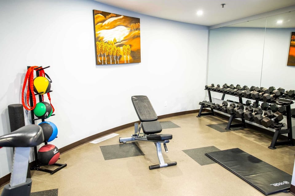 Fully equipped fitness room