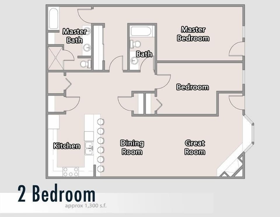Condo, 2 Bedrooms | Floor plan