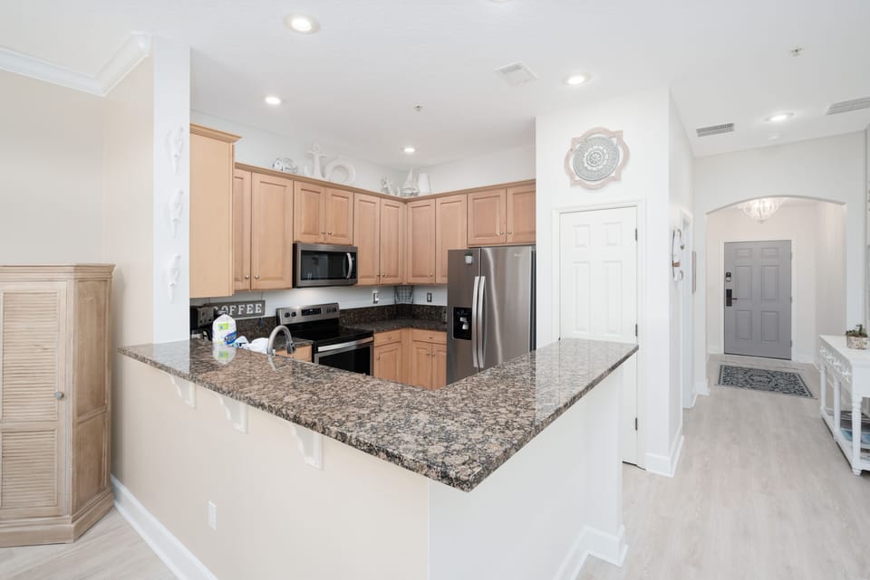 The kitchen, dining and living rooms are open concept, perfect for everyone to gather together.
