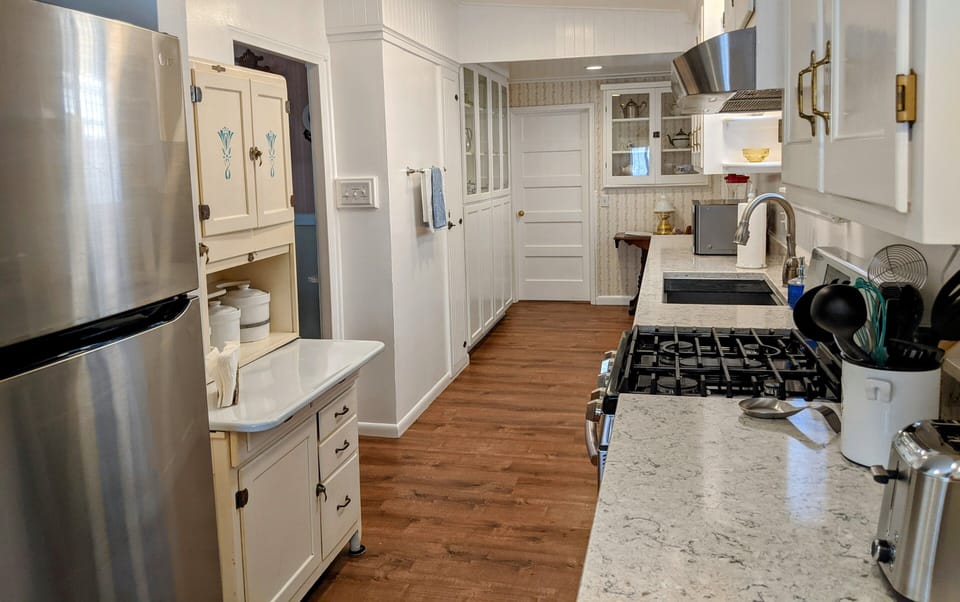 Kitchen with plenty of space and amenities.