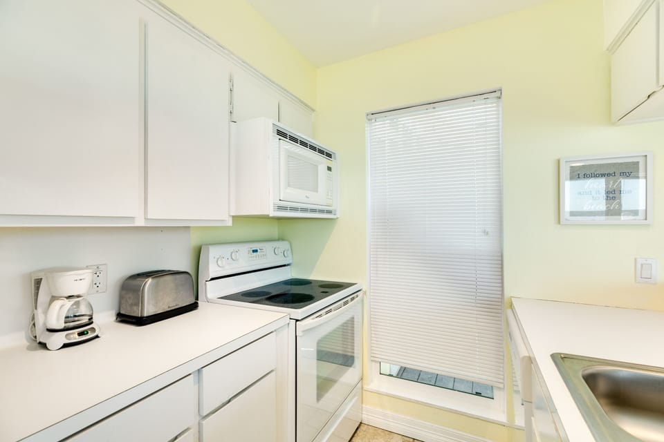 Prepare homecooked meals in the fully equipped kitchen