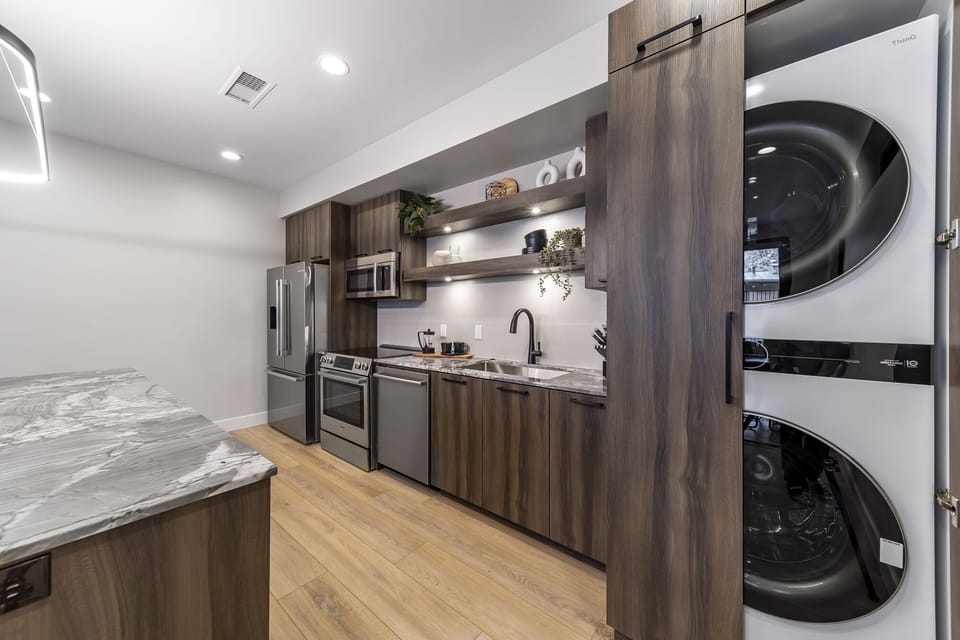 Laundry and Kitchen