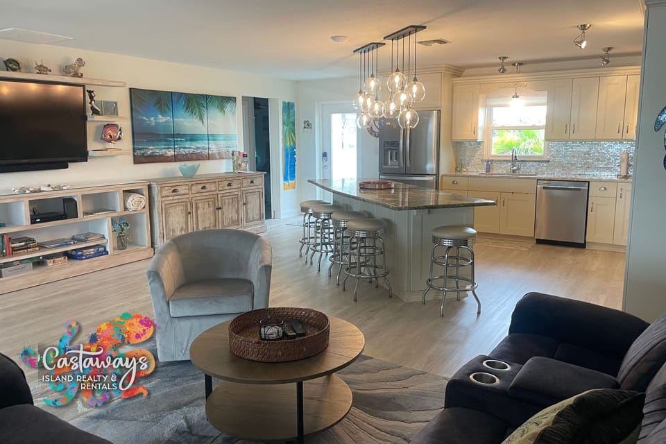 Open Concept - Living Room, Dining Room, and Kitchen