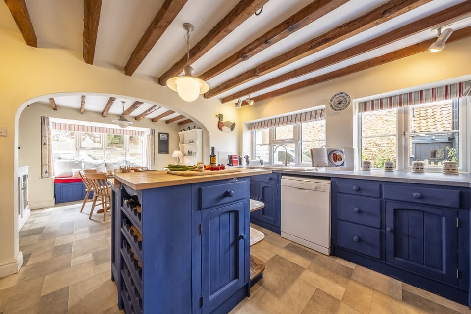Ground floor: The country style kitchen