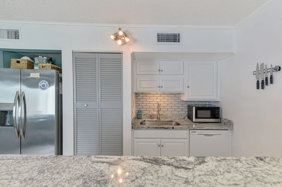 Cook up the perfect meal in our well equipped kitchen