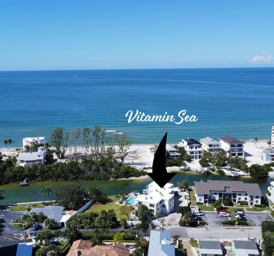 Vitamin Sea has a gorgeous view of the gulf from the deck!  