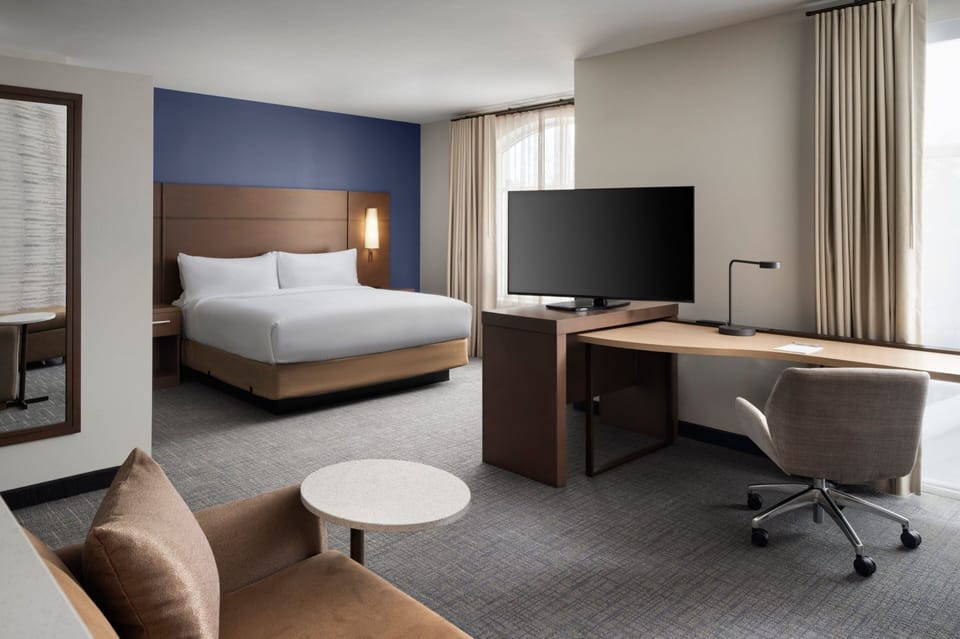 Premium bedding, down comforters, pillowtop beds, desk