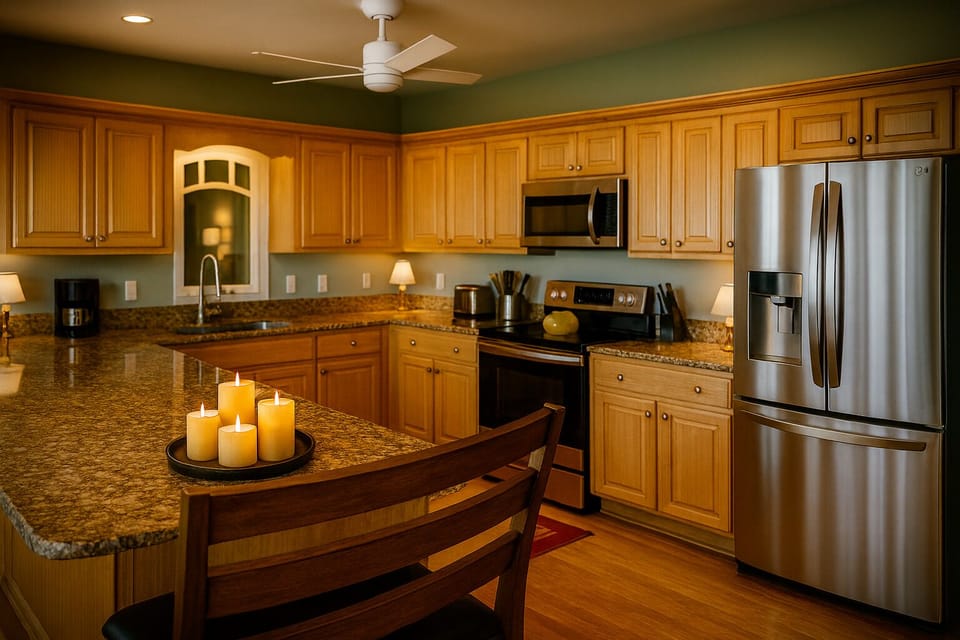 Spacious chef’s kitchen perfect for memorable mountain meals