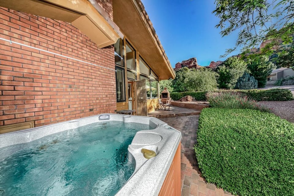 Soak all stress away in your private hot tub