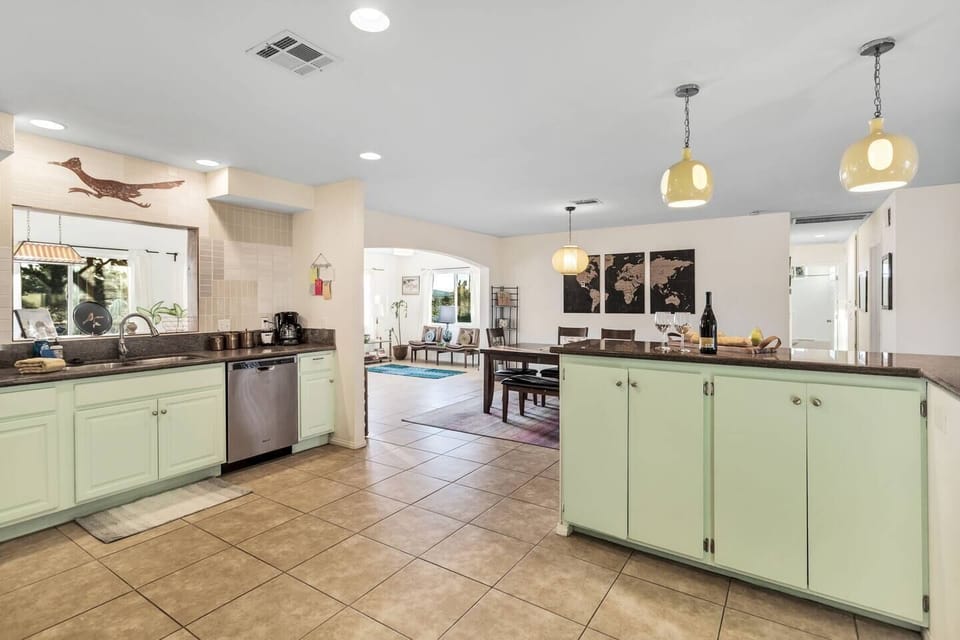 Modern open layout with recessed lighting throughout.