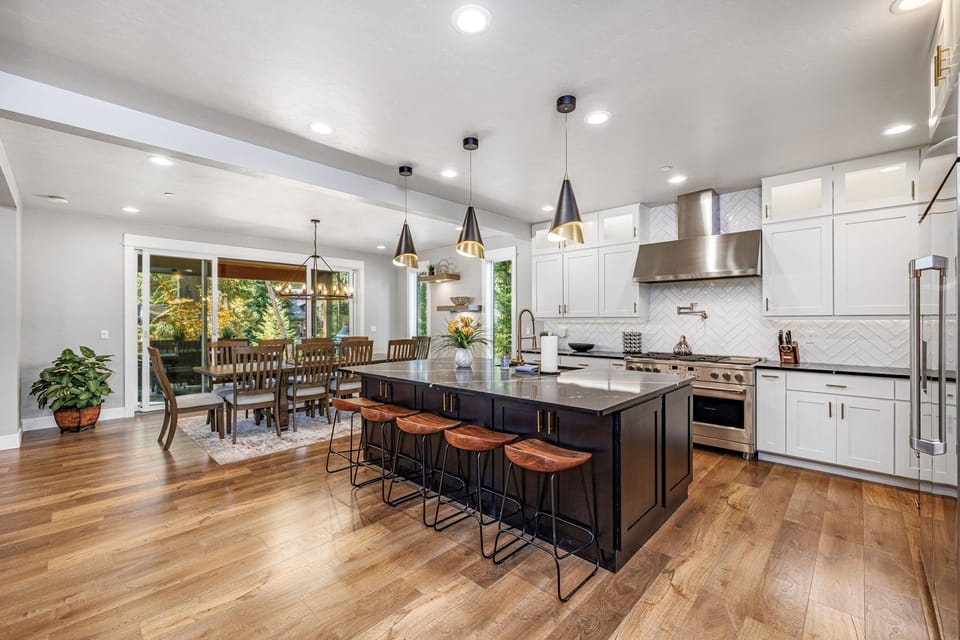 Kitchen – Island Seating + Storage for Cooking + Entertaining