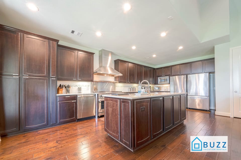 Spacious Kitchen Island Perfect for Meal Prep and Socializing