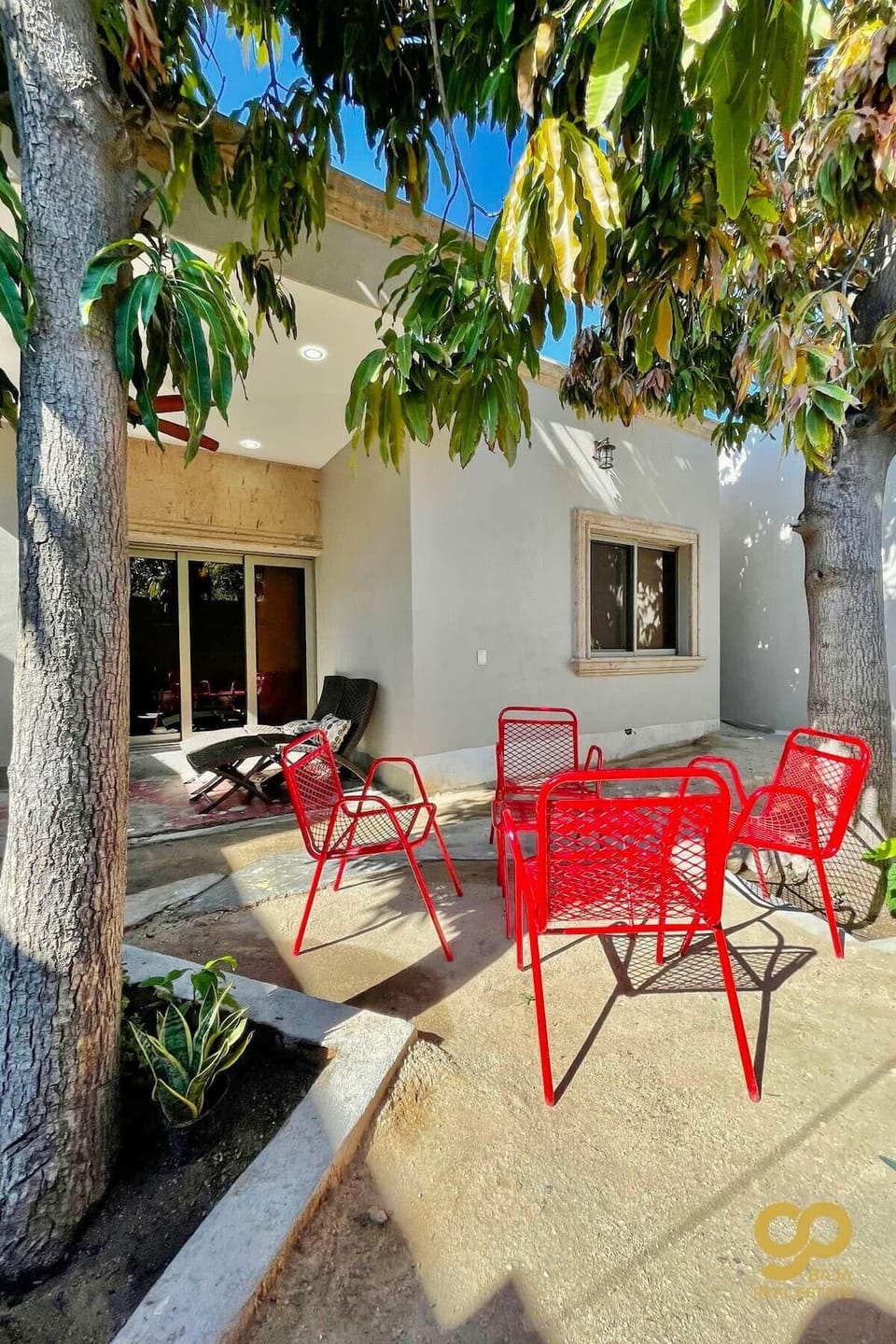 Outdoor lounging area