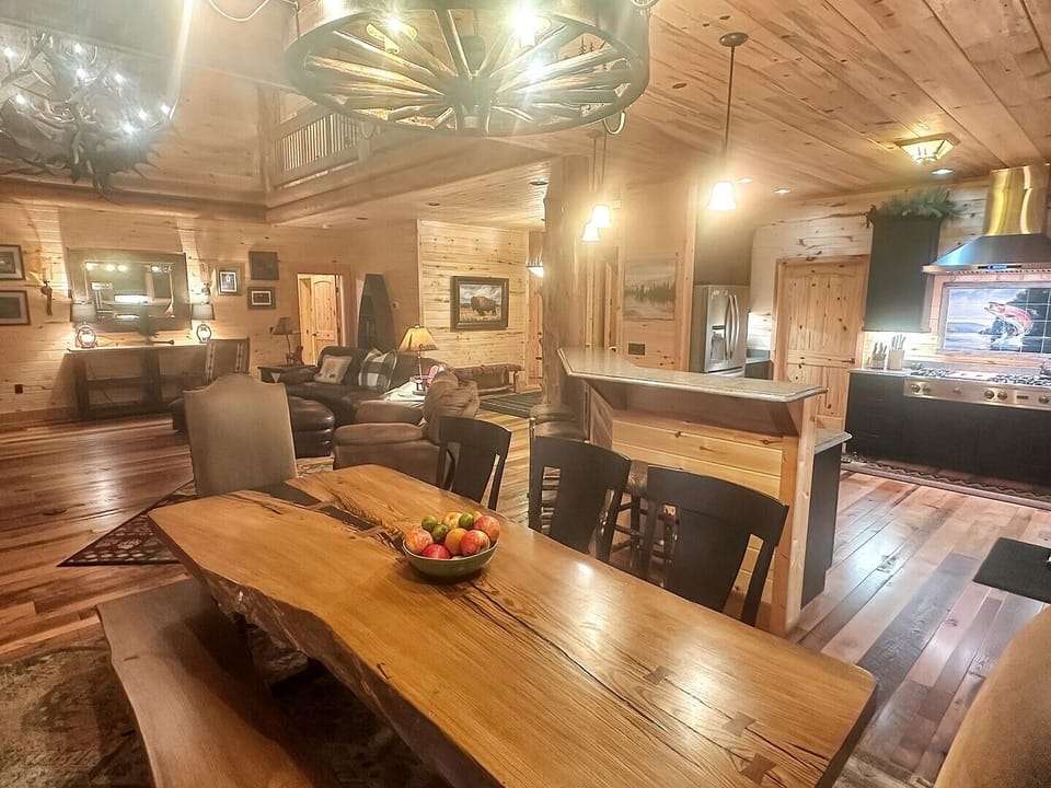 Dining Kitchen and Living Room