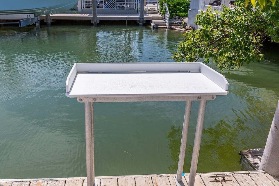 Fish cleaning table for your convenience.