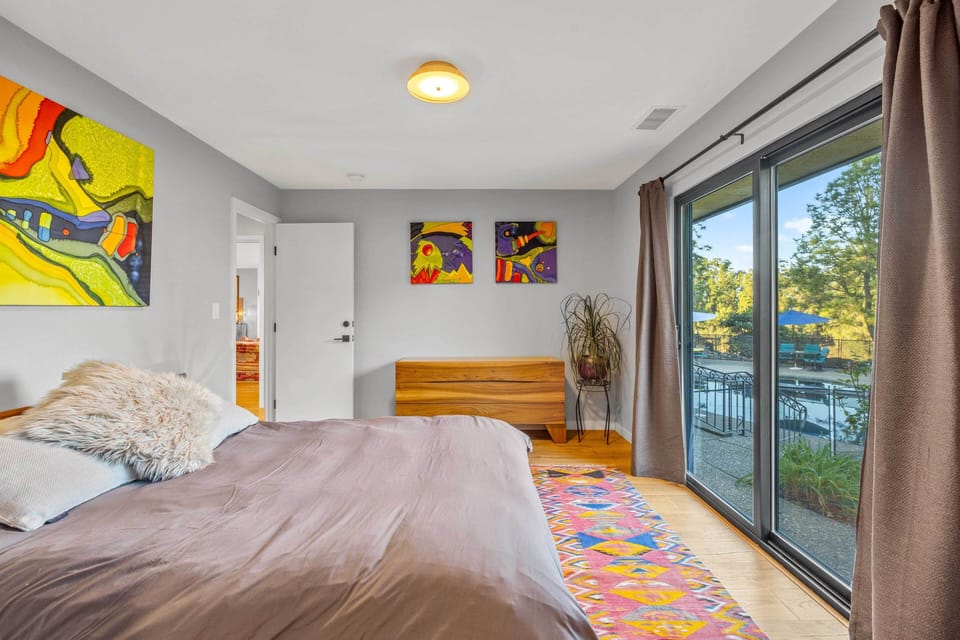 Bedroom 1 | Queen Bed | Smart TV | Access to Patio