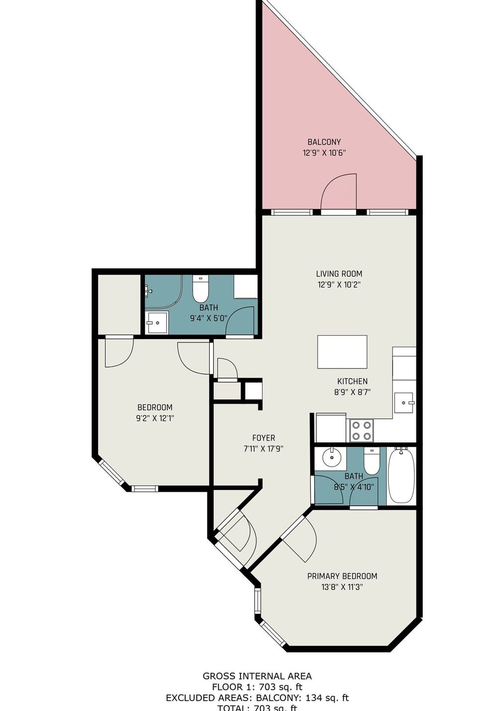 Floorplan of the unit