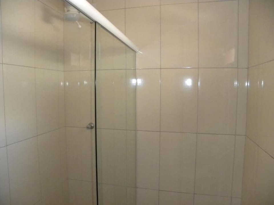 Shower, slippers, towels