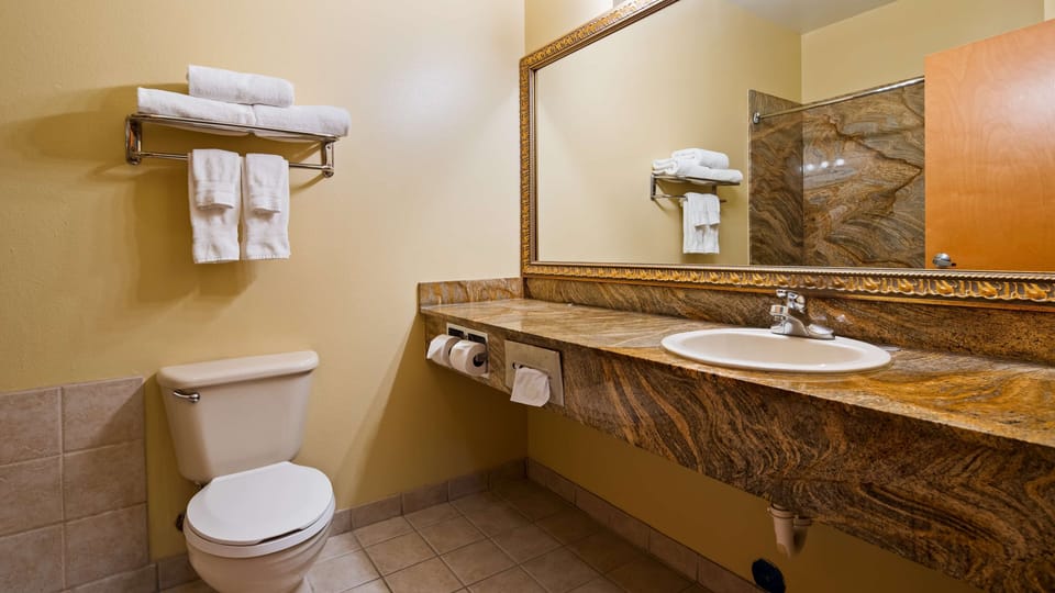 Free toiletries, hair dryer, towels