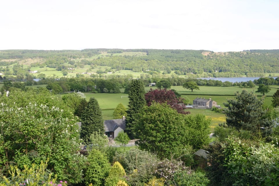 Low Howe Cottage in Coniston view from above