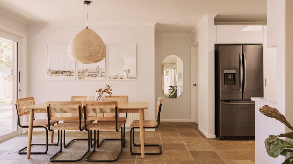 Dining space with seating for 6