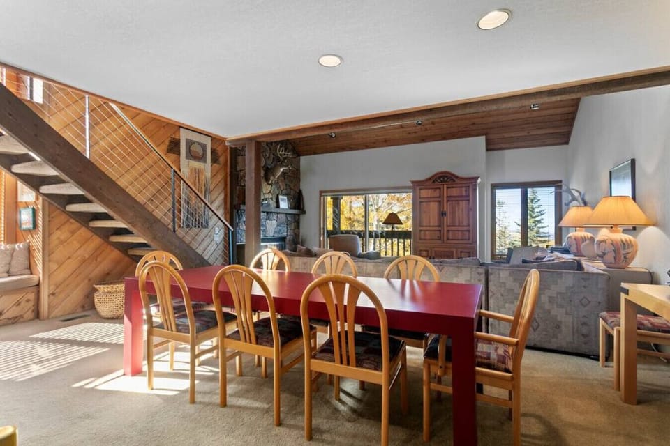 Dining Table with Seating for 8 Plus 6 More at Breakfast Bar