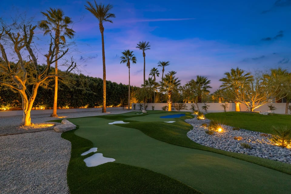 Each of the villas feature different amenities including putting greens, bocce ball courts, pickleball courts, and more!