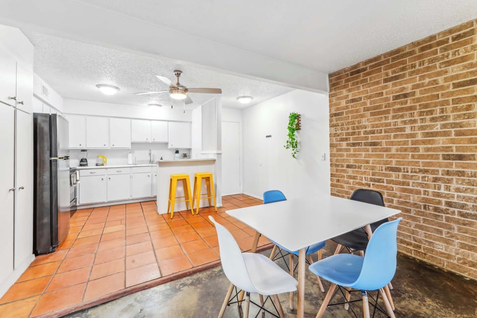 Dining area and kitchen
