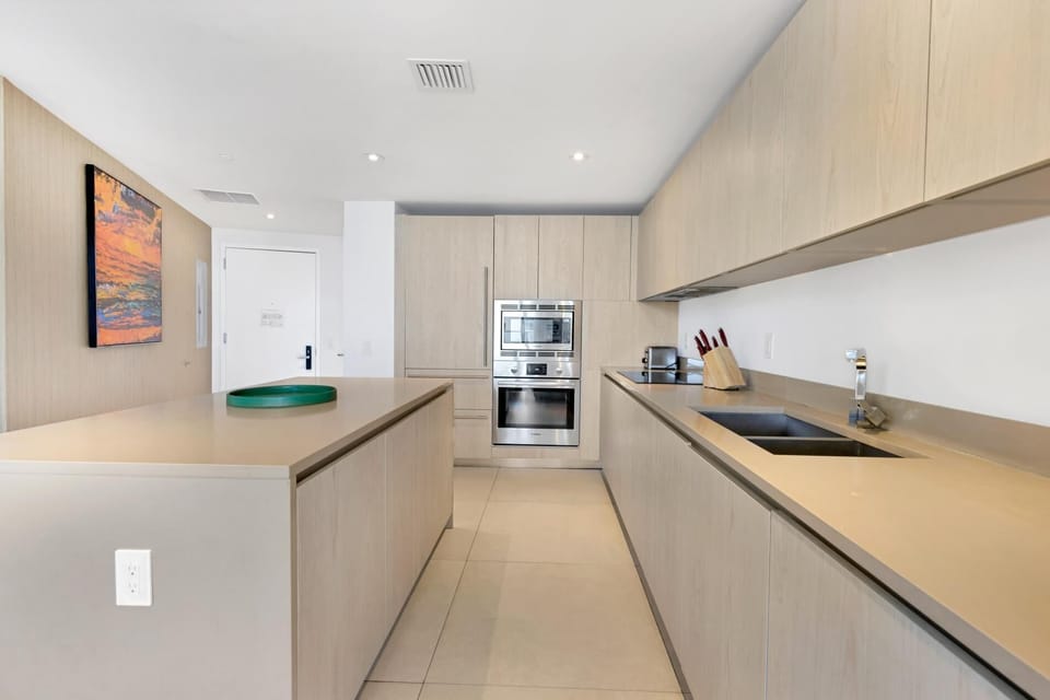 Ignite your culinary spirit in this sleek, inspiring space.