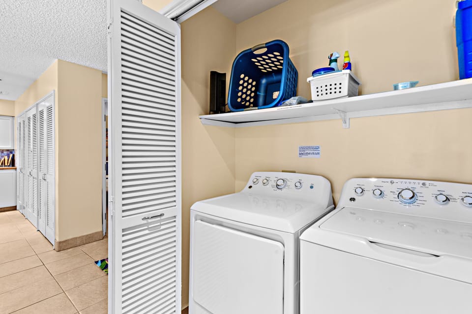 Private washer and dryer for convenience