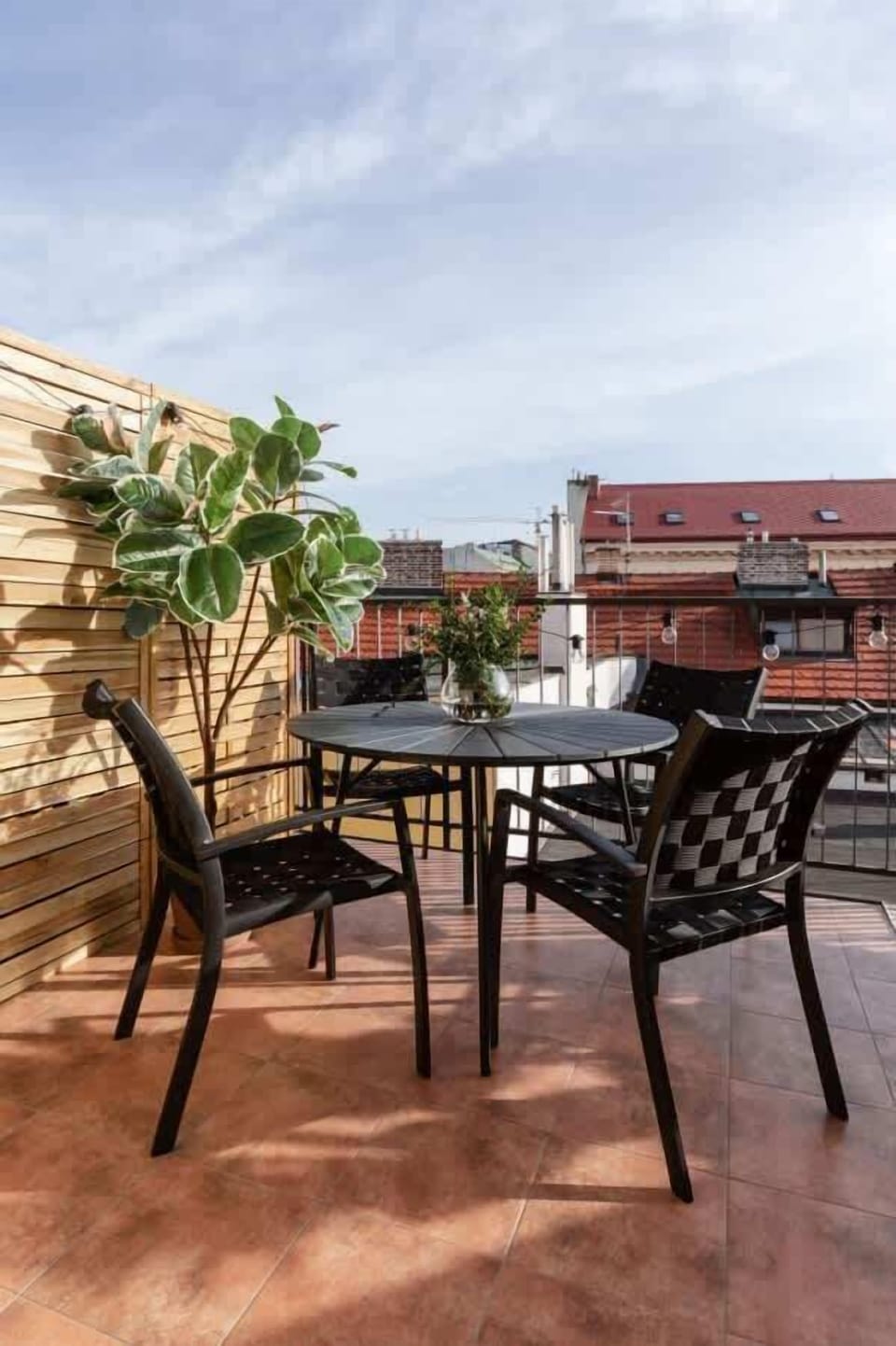 Dining table at the terrace