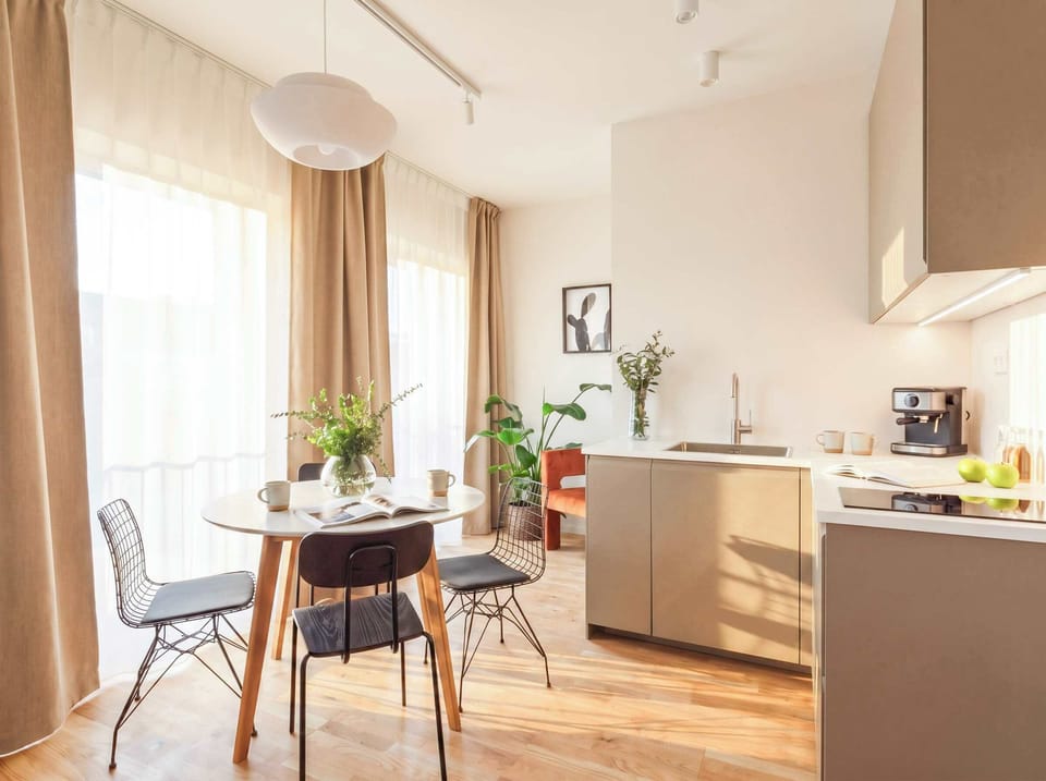 Kitchen is fully equipped with everything you need for basic cooking - please, see the list of amenitites