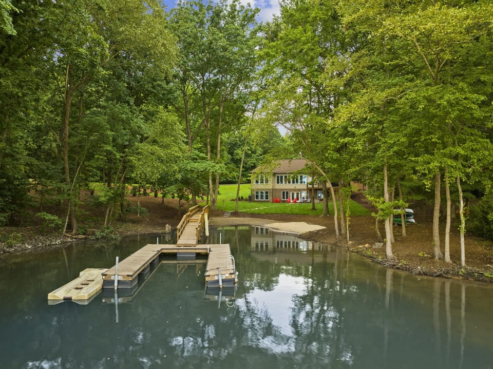 And of course, your own boat dock. The entire cove is private.
