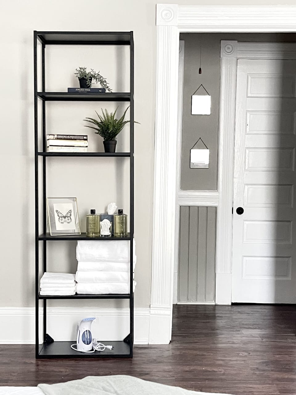 Club Calloway book shelf and fresh towel rack