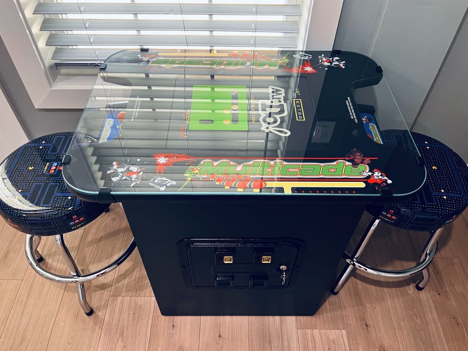 Arcade table.
