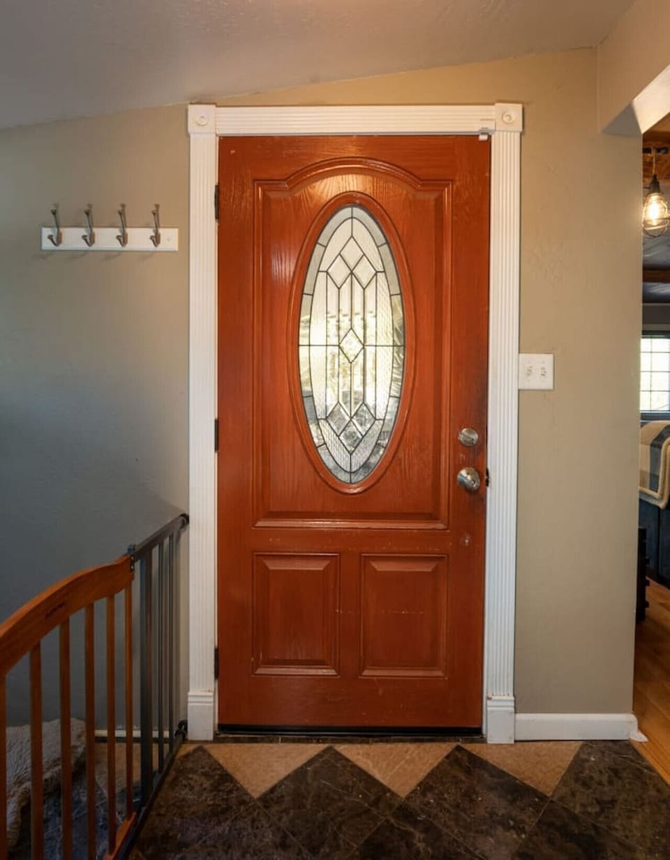 Side door to patio