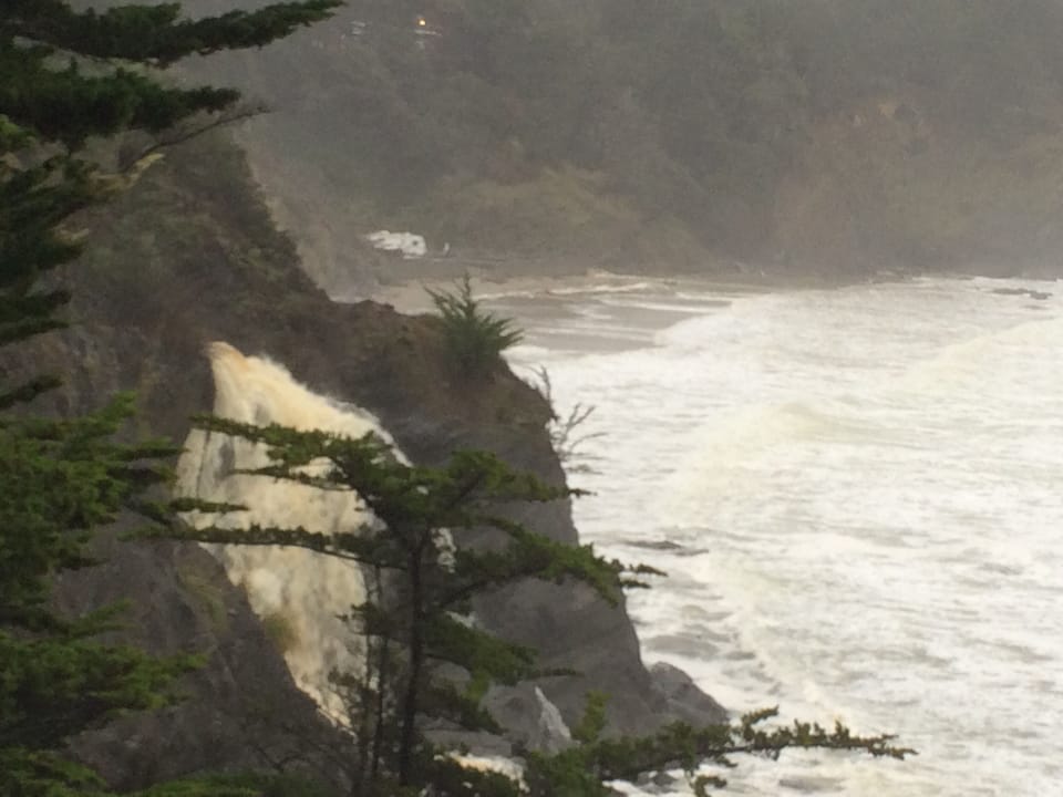 Our own Winter waterfall in Anchor Bay