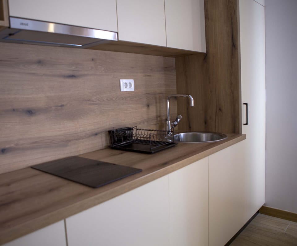 The fully equipped kitchen