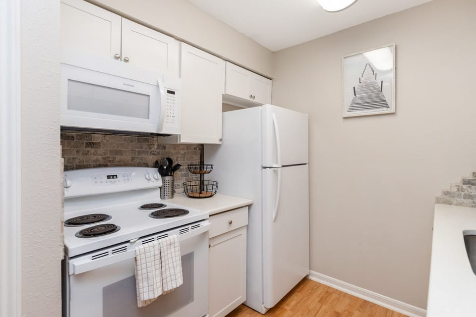 Your fully equipped kitchen awaits with everything needed to prepare delicious meals during your stay.