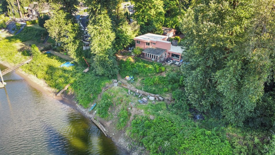 On the edge of the Willamette — your private cottage on our shared riverfront property.