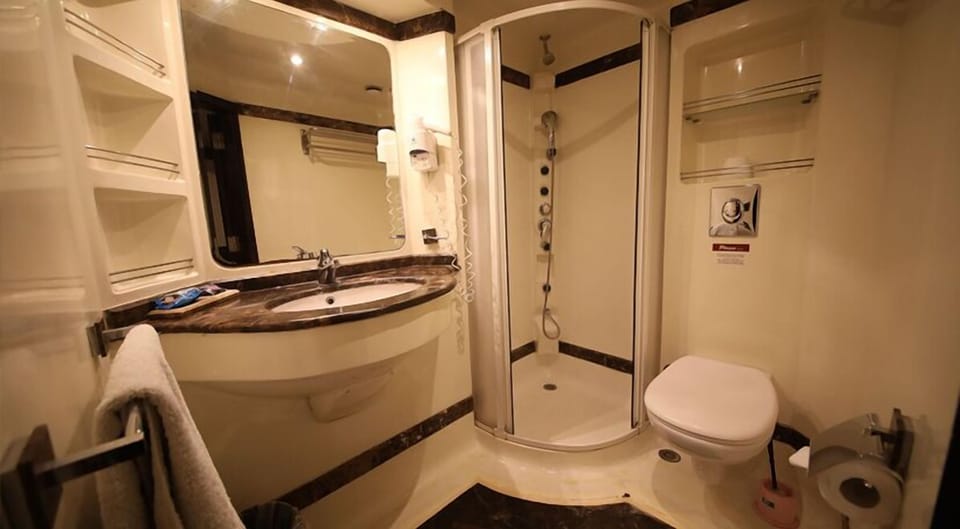 Combined shower/tub, deep soaking tub, hydromassage showerhead
