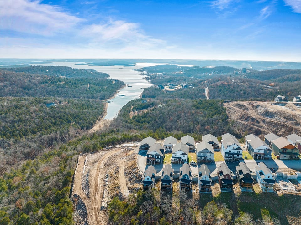 Stunning Aerial View: Discover breathtaking waterscapes and lush landscapes right from your retreat!