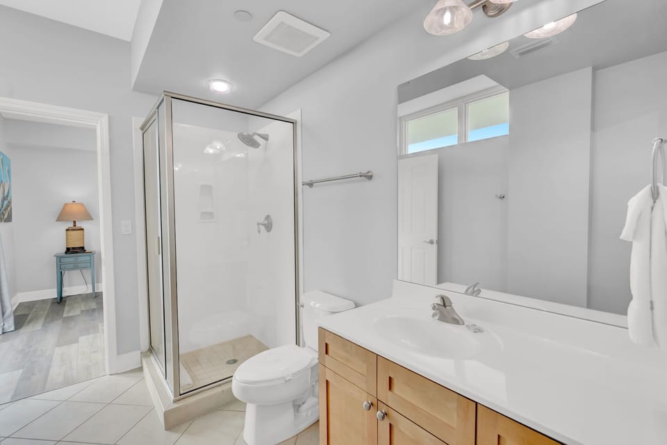 Bathroom 1 - Dual vanity and walk in shower