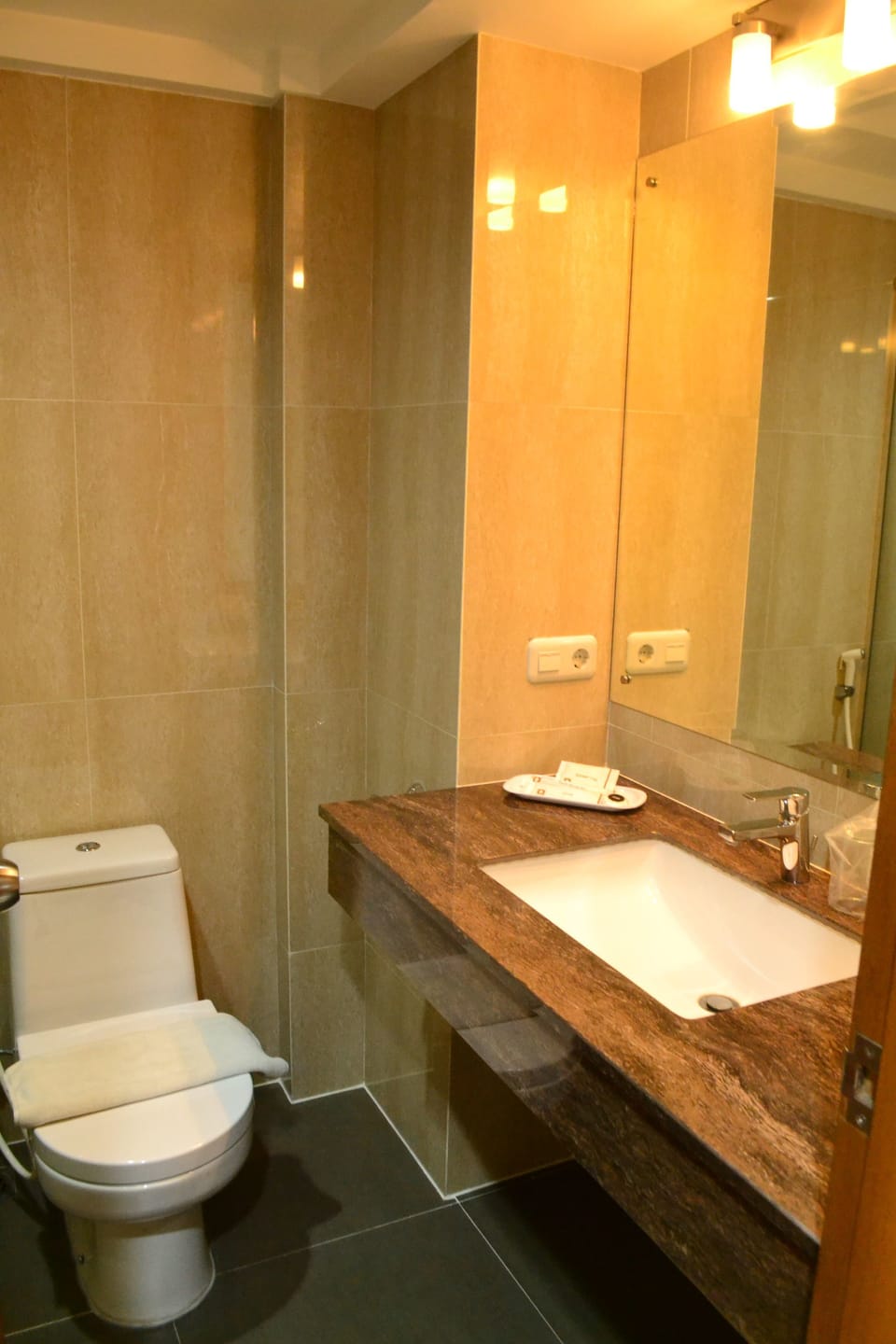 Shower, free toiletries, hair dryer (on request), slippers