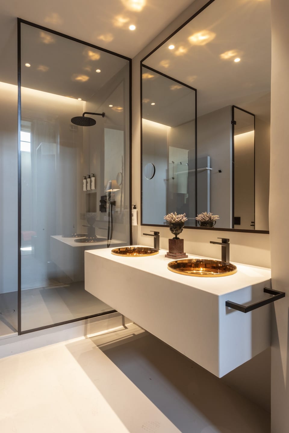 Design Studio Suite | Bathroom | Hair dryer, bathrobes, slippers, towels