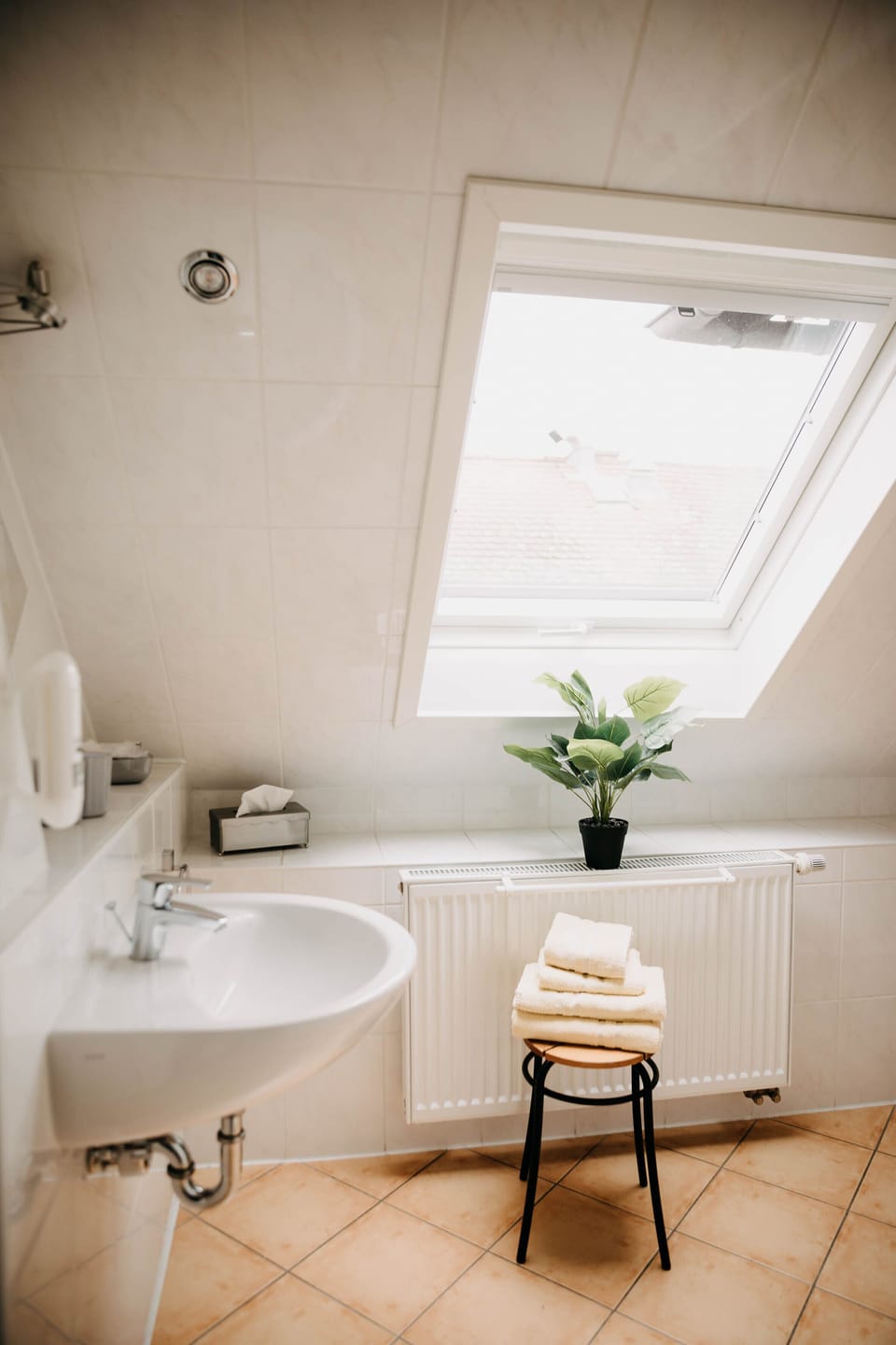 Basic Double Room | Bathroom | Shower, hair dryer, towels